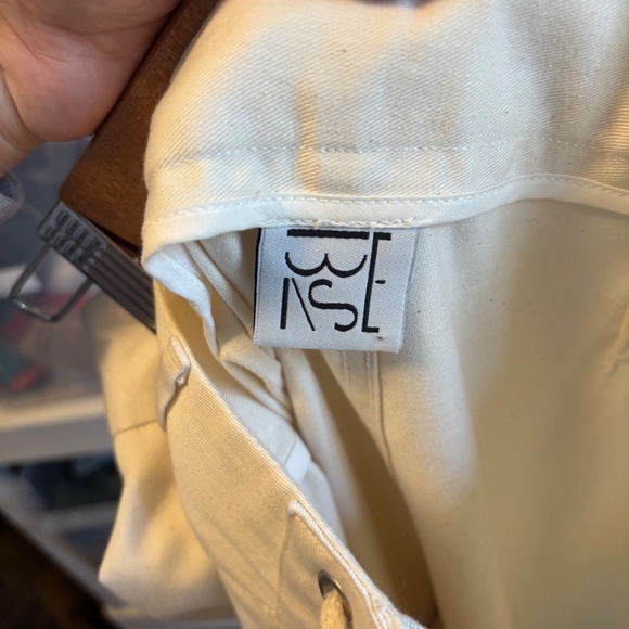 Baserange Women's Bayou Wide Leg Pants Off White Size 29 Organic Cotton Neutral - Picture 9 of 11